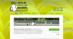 Desktop Screenshot of idlehourtennis.com